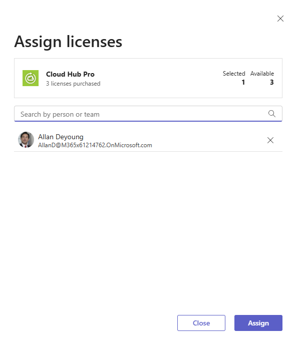 Step 9: Assign licenses